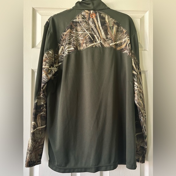 Magellan Outdoors / Hunting Camo Pullover with Orange Detail - Picture 2 of 5